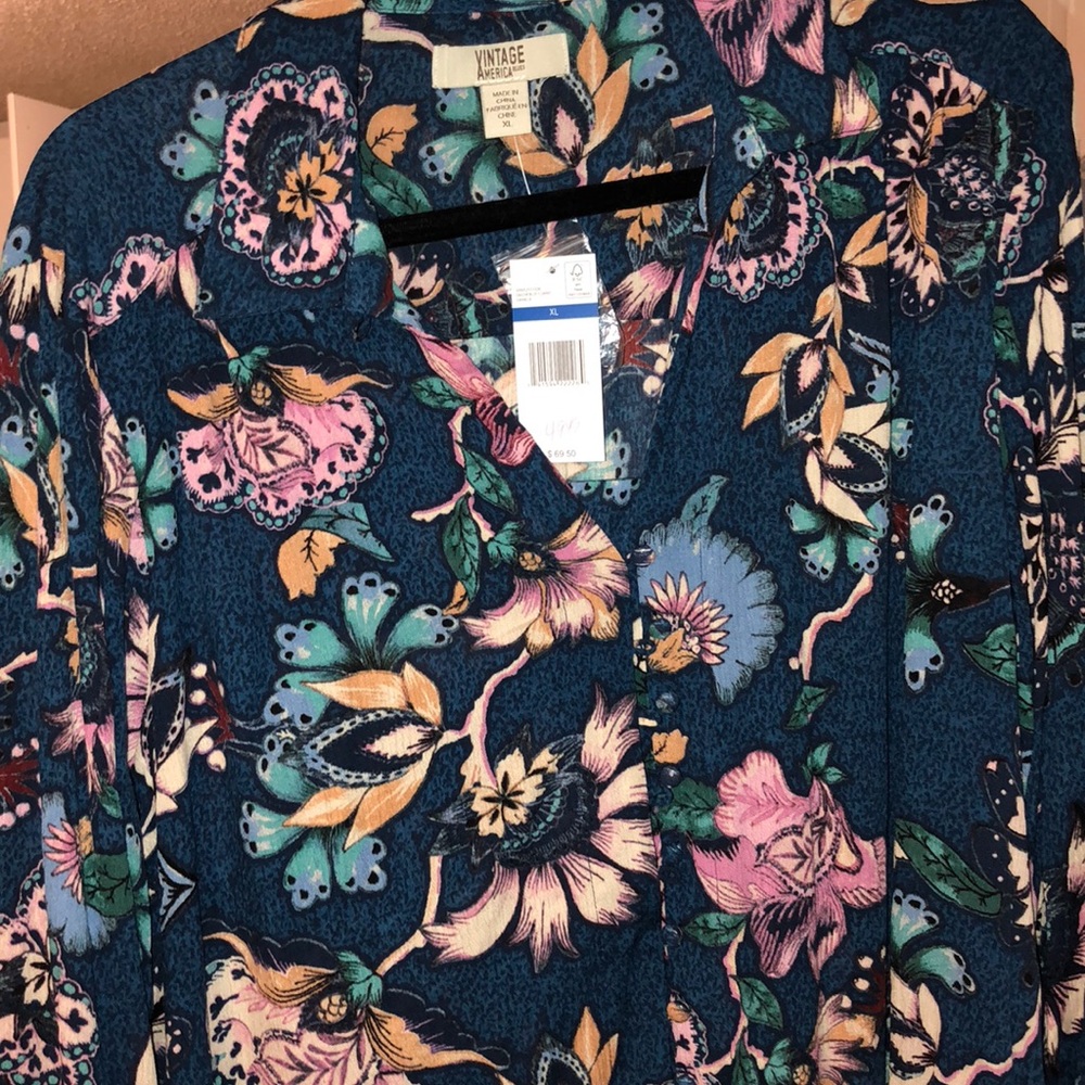Women’s blouse long sleeve Vintage America